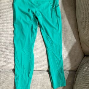 Lululemon align with pockets. Size 10, 25”, Maldives green. Worn once.